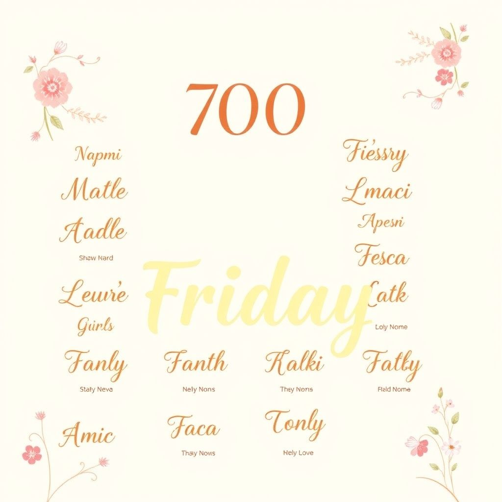 700 ไอเดีย ตั้งชื่อลูกชาย-ลูกสาว เกิดวันศุกร์ ชื่อเพราะ ถูกใจคุณพ่อคุณแม่